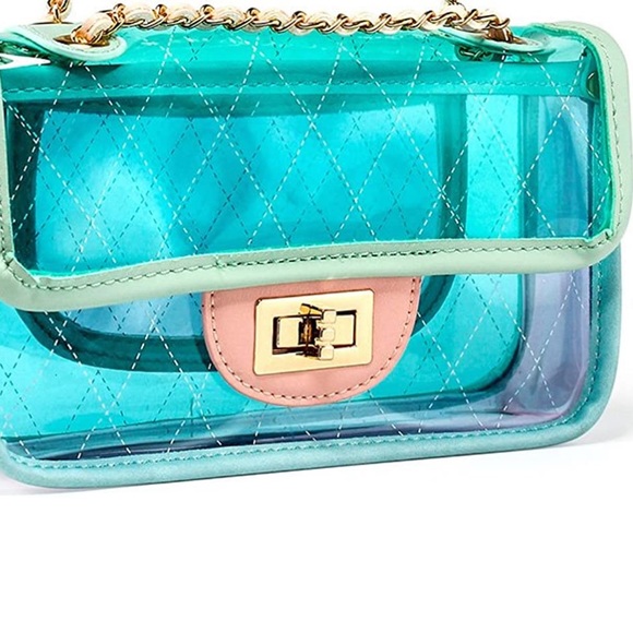 Transparent PVC Multi Mini Crossbody Bag New - Picture 2 of 3